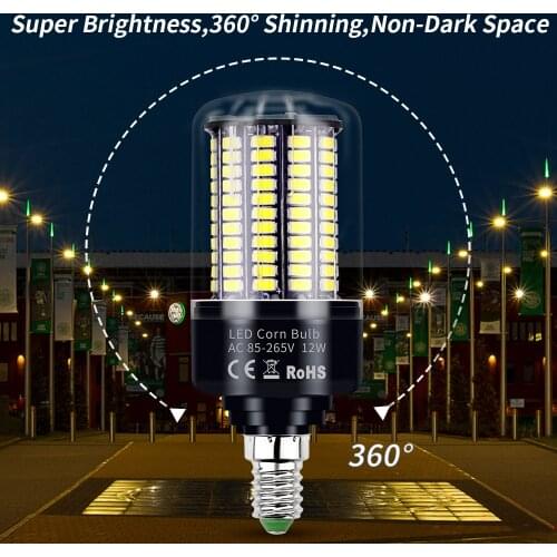 220V LED E27 Corn Bulb LED Corn Candle Lampada 3.5 5 7 9 12 15 20W LED Corn Energy Saving Light Chandelier For Home Lighting