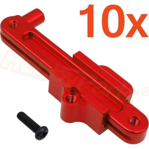 10x Aluminum Steering Servo Saver Complete Rack & Bar 0010 For WLtoys 12428 12423 1/12 Scale RC Car Crawler Short Course Truck