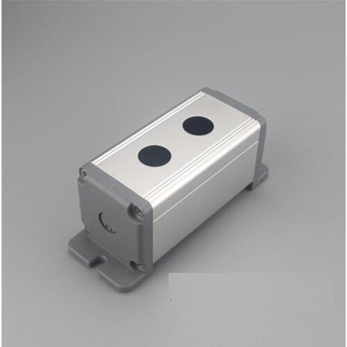 Aluminum pushbutton switch box Metal Push Button switch box 45*45 two hole 16mm/19mm/22mm pushbutton switch enclosure