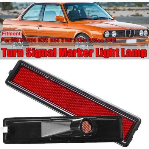Car Led Light For BMW E30 E32 E34 3 Series L Or R Replacement Rear Bumper Side Marker Light Daytime Running Lamp Strips