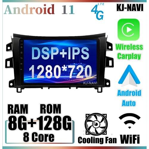 6+128GB DSP Android 11.0 Car Player Video Navigation Radio Multimedia GPS For Nissan NAVARA Frontier NP300 2015 2016 2017