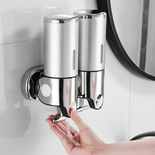 Bathroom Liquid Soap Dispenser Wall Mounted For Kitchen Plastic 500ml Shower Gel Detergent Shampoo Bottle Hotel Home Accessories