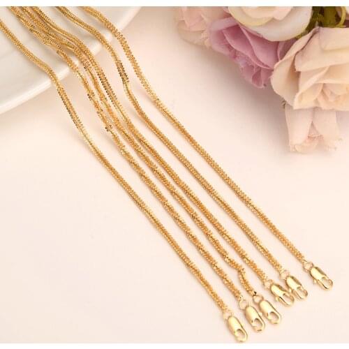 Ethiopian Chain Necklaces Gold Filled Mens Chain Womens Unisex snack chain women necklace Fashion Africa Jewelry Wholesale