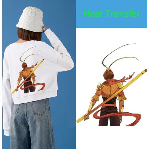 Chinese anime character star street fashion brand Iron-on Transfers For Clothing DIY Heat Transfer Thermo-Sticker Ironed Patches