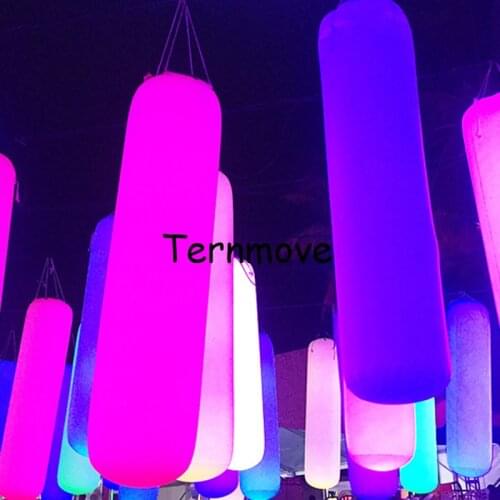 Column PVC Tube Glow in the Dark for Business Wedding Inflatable LED Pillar air tube light up toy for Ceiling hang event party