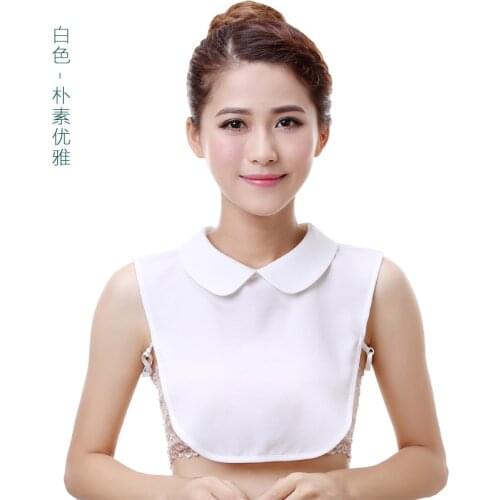 Korean collar wild shirt collar white decorative false Womens Shirt Ultra O-neck False Collar Female Peter Pan White collars