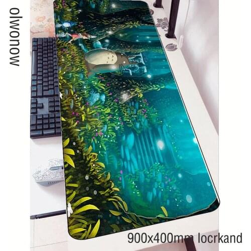 Locked edge Totoro mouse pad size90x40cm pad to mouse notbook computer mousepad gaming padmouse gamer laptop keyboard mouse mats