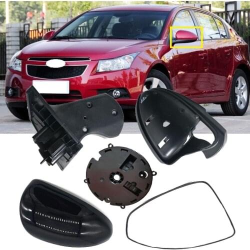 Lofty Richy For Chevrolet Cruze 2009-2013 Rear View Door Side Mirror cover Light Glass Frame Base support Shell Holder brace