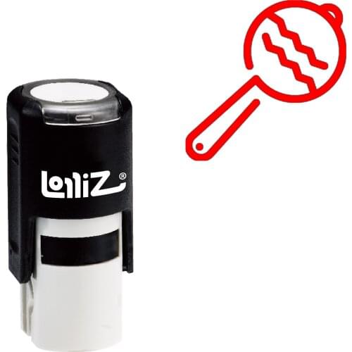 LolliZ Rattle Self-Inking Rubber Stamp - Modern Symbol Series