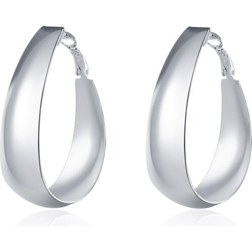 ZEMIOR Fashion Exquisite Oval Silver Color Earrings Luxury Wedding Fashion Jewelry Wedding Anniversary Copper Earring Hot Sell