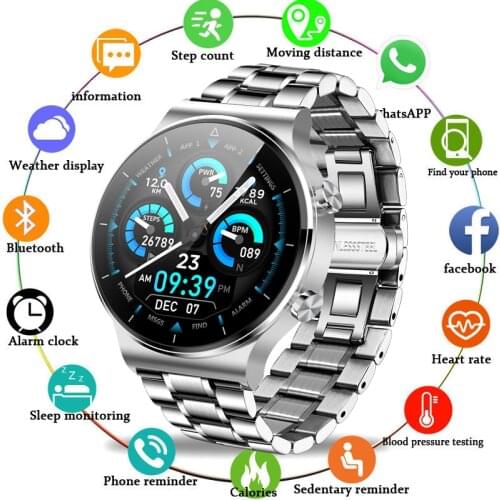 2021 Men Smart watch Heart Rate Monitor IP68 Swim Sport luxurious Answer dial Bluetooth Call can smartwatch For Samsung GT2 men