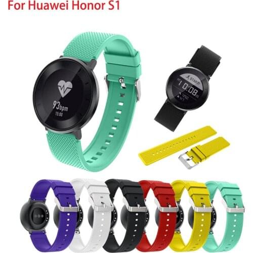 Official Colorful Sport Watchband for Huawei Honor S1 High Quality Silicone Watch Band for Huawei Smart Watch Strap Wristwatch