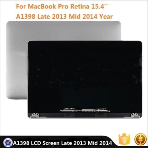 Original LCD Screen For Apple MacBook Pro Retina 15.4'' A1398 Late 2013 Mid 2014 Year 2880*1800 Display Full Assembly Repair