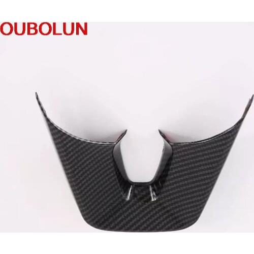 OUBOLUN For Kia Cerato Forte k3 2019 Steering Wheel Sequins Frame Sticker Decoration Cover Trim Styling Interior Accessories ABS