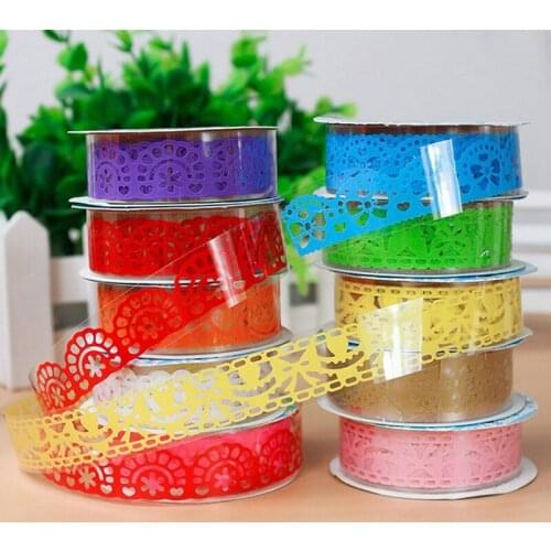 Clearance Price Lace Paper Album Decoration DIY Sticker Cute Cutout Lace Tape for Photo Scrapbooking Wedding Scrapbook Album