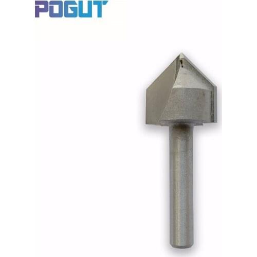 Wood Cutter 1/4 inch Shank 90 Degree V Type Wood Milling Cutter 3/4 Diameter Router Bit