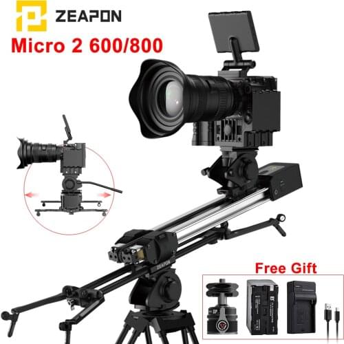 ZEAPON Micro 2 Motorized Manual Slider E600 E800 M600 M800 DSLR Camera Video Double Distance Portable Motor Macro Track Slider