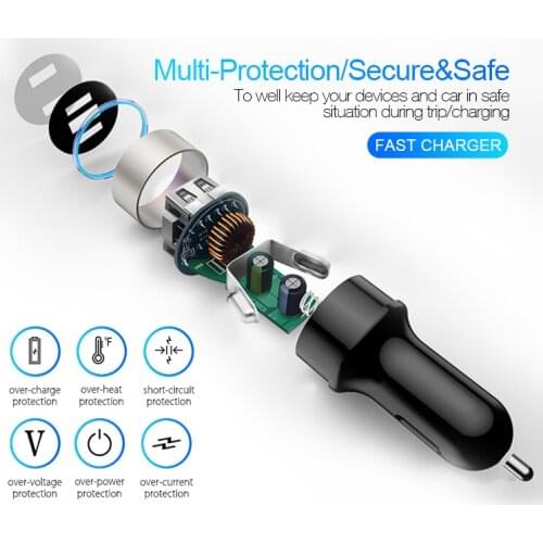 Stylish Mini Dual USB Dual Port Car Lighter Socket Charger Adapter Plug for BMW all series 1 2 3 4 5 6 7 X E F-series E46 E90