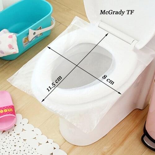 10Pcs/Bag Disposable Toilet Seat Cover Bathroom 100% Waterproof Toilet Paper Pad For Travel/Camping Bathroom Accessiories