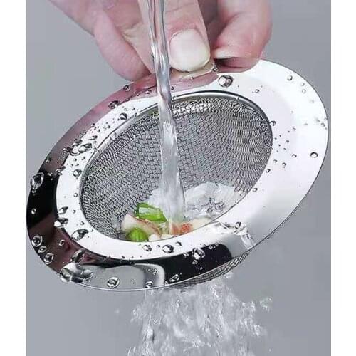 1 Pcs Stainless Steel Bathtub Hair Catcher Stopper Shower Drain Hole Filter Trap Kitchen Metal Sink Strainer Floor Drain