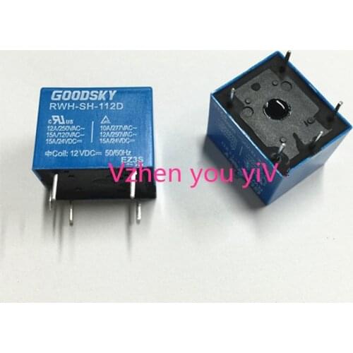 25pcs// GOODSKY RWH-SH-112D 12VDC/GOODSKY RWH-SH-112D /10A JQC-3FF-12VDC-1ZS