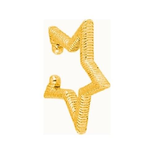 925 sterling Silver Simple Small Size Gold Gilt Star Model Cartilage Earrings Sterling Earcuff earrings