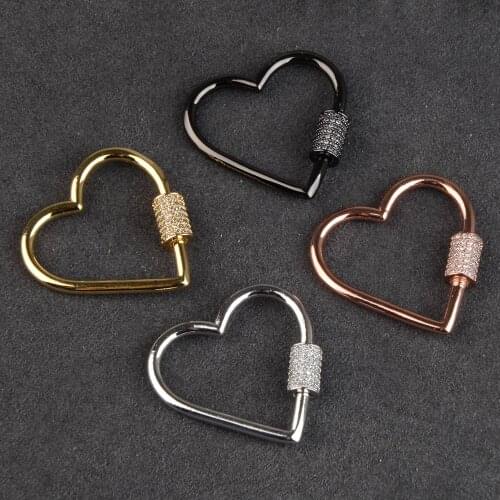 Chanfar Jewelry Accessories Simple Design Decorative 4 Color Spiral Bolt Screw Clasps For Punk Jewelry Making Supplies