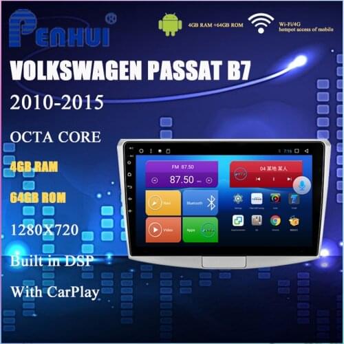 Android Car DVD For Volkswagen Passat B7 ( 2010-2015) Car Radio Multimedia Video Player Navigation GPS Android 10.0 double din
