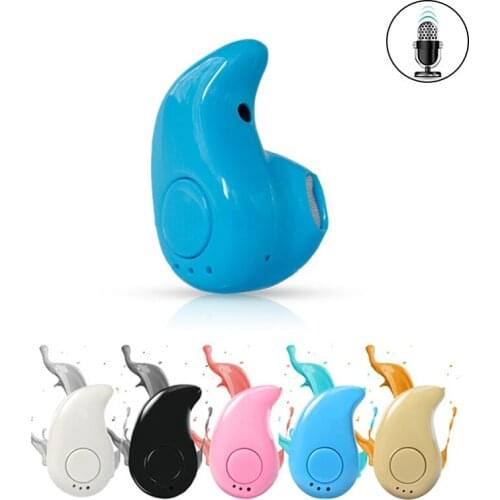 S530 Mini Wireless Bluetooth Earphone in Ear Sport with Mic Earphones Handsfree Headset Earphone for smart pHone vv