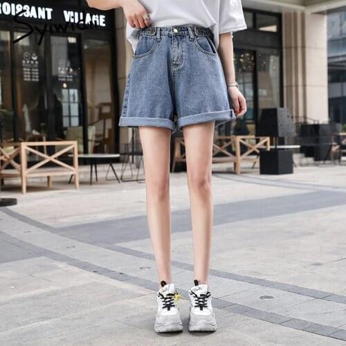 High waisted jeans women black mom boyfriend jeans for woman Button Wide Leg Pants street style 2020 summer hot sale blue