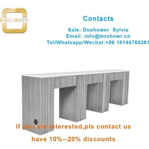 Pedicure massage chair with salon master stool for manicure table with marble top