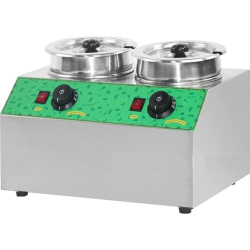 2 pot Commercial Stainless Steel Food Warmer/Kitchen soup warmer, sauce /cheese warmer