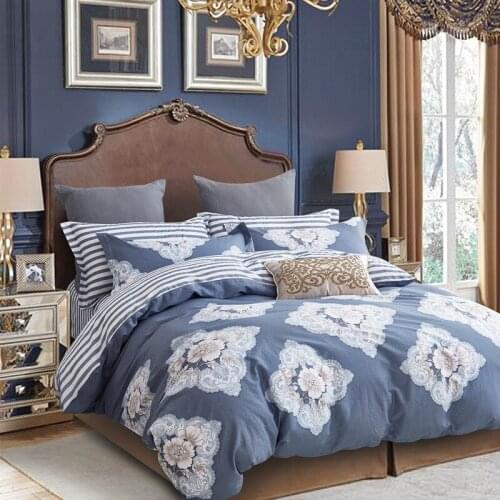 Cotton Simple Bedding Set Bed Linen Euro Queen King size Plant Fruit Anime Duvet Cover Bed sheet set Fitted sheet Pillowcase