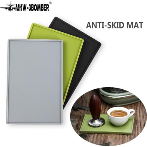 Barista Coffee Anti-skid Mat Espresso Latte Art Pen Tamper Holder Pad Coffeeware Coffee Grind Soft Silicone Mat 51/53/58MM