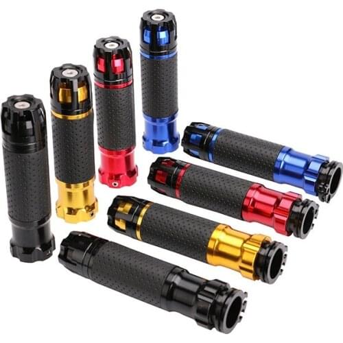 Motorcycle 7/8'' 22mm CNC Handle bar Caps / Handlebar Grips Street & Racing Moto Racing Grips Universal For Suzuki Honda Yamaha