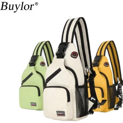 Buylor Oxford Cloth Women Chest Bag Casual Boy Girl Small Backpack Large Capacity Female Messenger Bag Multifunctional Rucksack