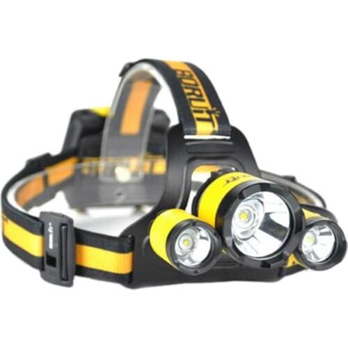 BORUIT B17 LED Headlamps Camping Headlight L2+2R5 Sports Fishing Head Lamp Head Flashlight Lights For AA Battery (Not included)