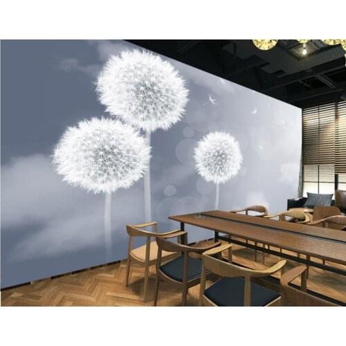 3d wall murals wallpaper Beautiful and elegant dandelion wallpaper 3d modern Home Decoration 3d room wallpaper