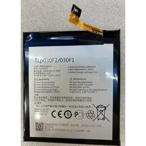HST New Battery 3000mAh Battery for TCL Alcatel TLP030F2 TLp030F1 mobile phone BlackBerry DTEK60 Batteries
