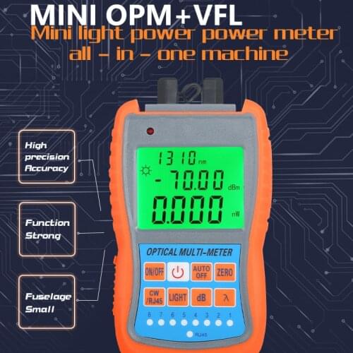 OPM VFL AUA-G70B/50B 4in1 Mini Optical Power Meter Visual Fault Locator Network Cable Test optical fiber tester 10km 30km VFL