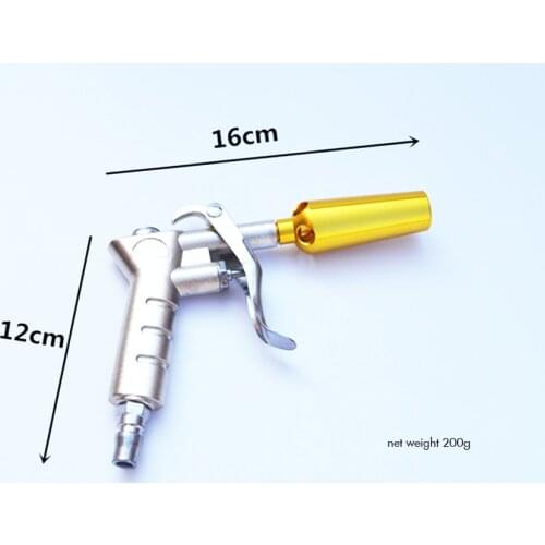 Industrial Air Blow Gun with Aluminum Air Flow Nozzle, High Flow Dust Cleaning Air Blower Pneumatic Air Compressor Accessory