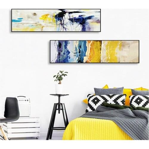 Simple Abstract Geometric Shapes Round Yellow Gray and White Modern Wall Art Picture Canvas for porch Living room painting Decor