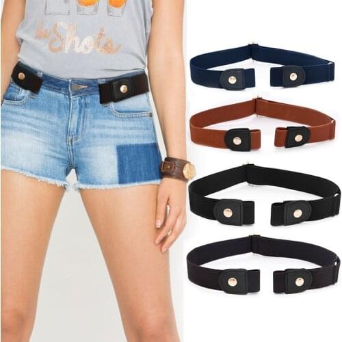 2019 new Men/women buckle-free belt Waist Belt Adjustable Invisible Lazy Elastic Belts Stretchy Women Jeans no buckle Waistband