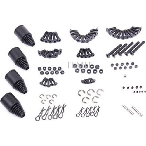 Medium Screw Repair Kits with Axle Boot Fit for 1/5 Hpi ROVAN ROFUN Baja 5b Rc Cars Toy Parts