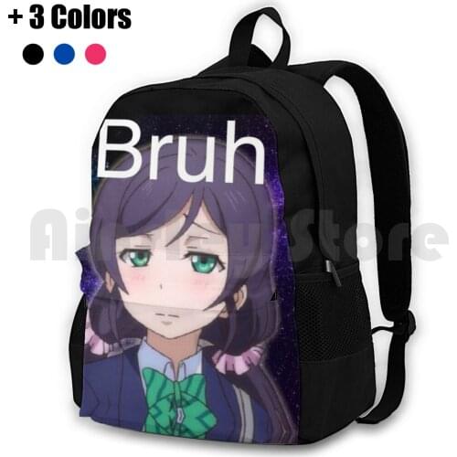 Nozomi Bruh Outdoor Hiking Backpack Riding Climbing Sports Bag Love Live Anime Nozomi Tojo Funny Bruh