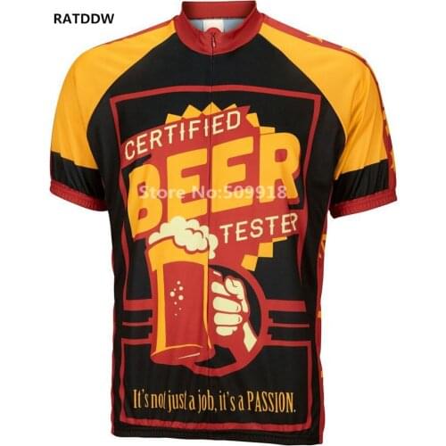 Certified Beer Tester Cycling Jerseys/Quick-Dry Bike Jersey Breathable Sportswear Clothes Racing Bicycle Clothing