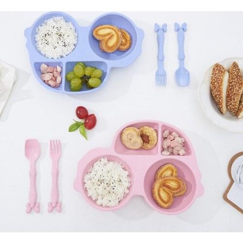 Baby Bowls Plate Tableware Children Food Container Placemat Dishes Infant Feeding Bowl Child Kids Feed Plate