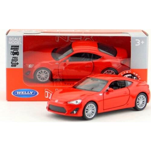 Free Shipping/WELLY Toy/Diecast Model/1:36 Scale/Japan TOYOTA 86 Super Sport/Pull Back Car/Educational Collection/Gift/Children