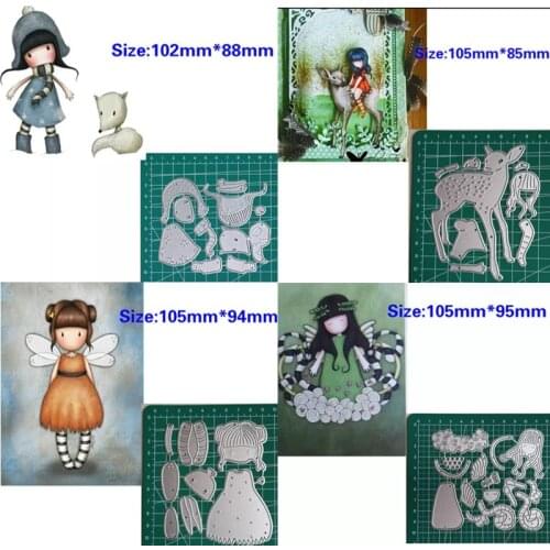 ZENRA Girls Metal Cutting Die Stencils Stencils Decorative Embossing DIY Paper Card Making Scrapbook Handmade Tool