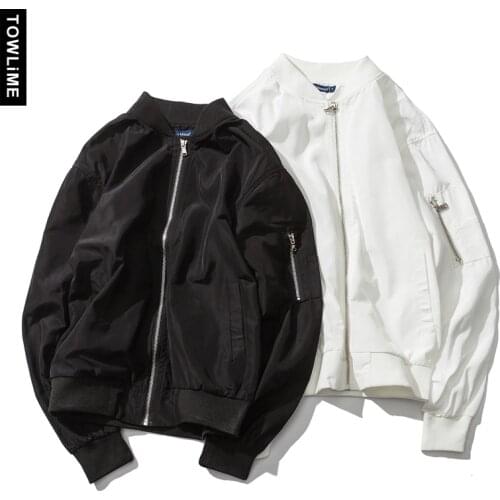 Women New Spring Fall Aviator Jacket Leisure Solid Long Sleeve Zip Up Outerwear Coat Couple Casual Stylish Baseball Collar Tops